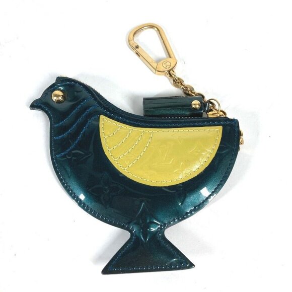 LOUIS VUITTON MonogramVernis Pochette Oiseau Bag Charm Wallet Bird purse - Picture 1 of 11
